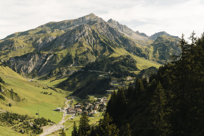 Der Etappenort Stuben am Arlberg