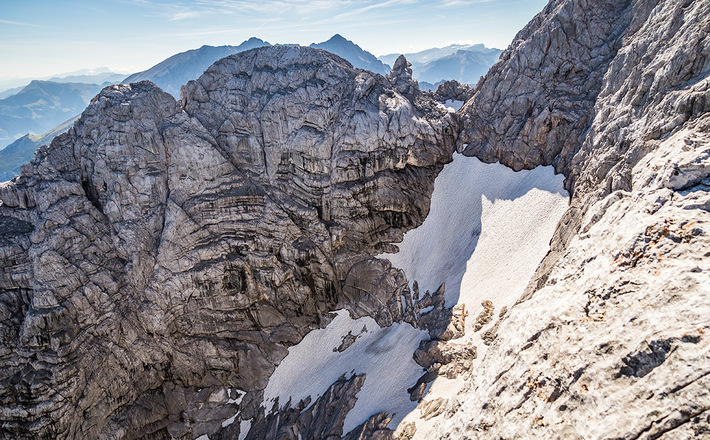 Blick auf den oberen Bereich des Blaueisgletschers
