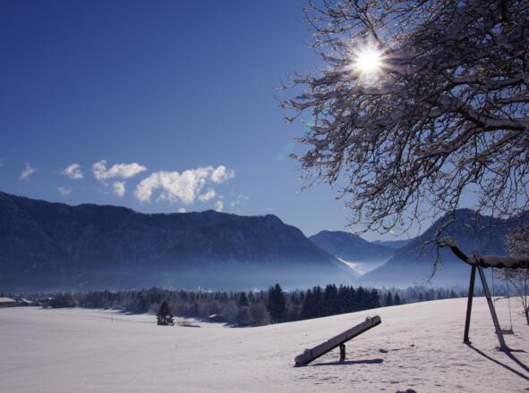 Unser Spielplatz im Winter