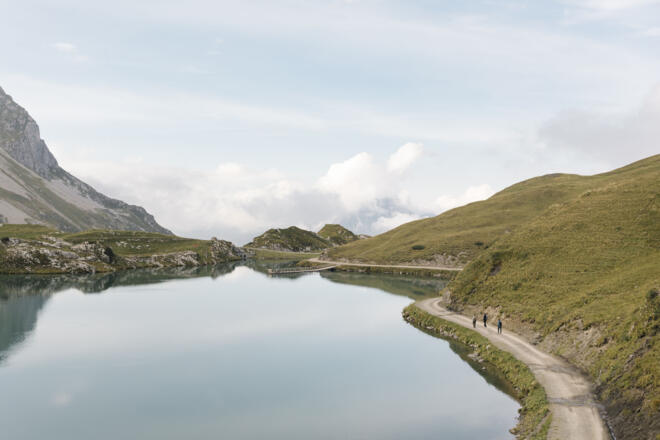 Der Zürsersee auf 2.150m