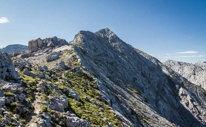 Grat zum Hochkalter Gipfel
