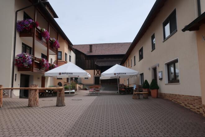 Biergarten des Gasthofs „Zur Sonne“