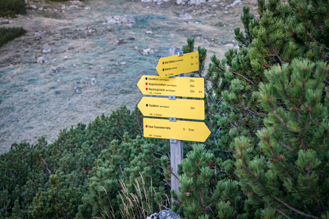 Wegweiser Steinberggasse