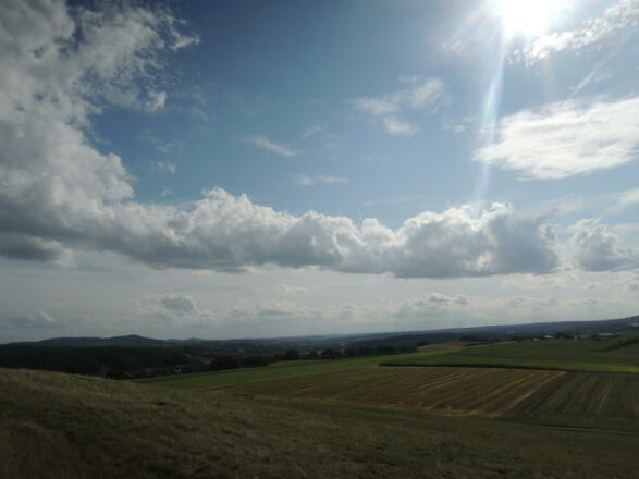 Weitreichender Ausblick auf das Coburger Land