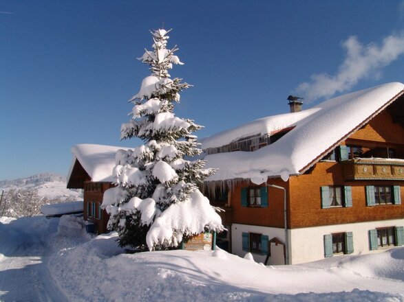 Unser Hof im Winter