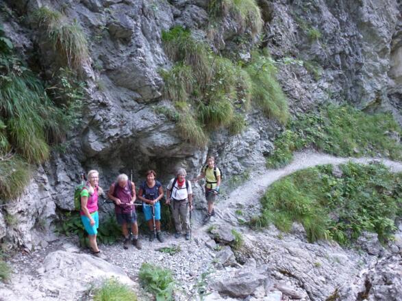 Pfad durch den Hirschbachtobel