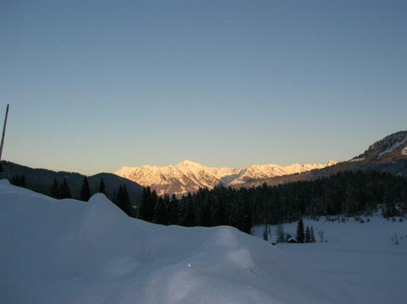Ausblick Allgäuer Bergkette