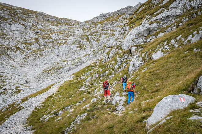 Der obere Teil des Böslsteigs