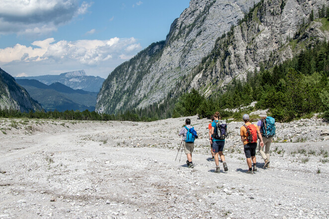 Der Weg durchs Wimbachgries