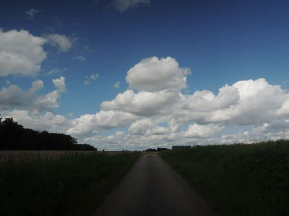 Auf dem Rundwanderweg E1 im Naherholungsgebiet Ebersdorf