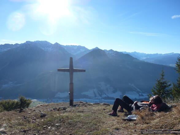 Gipfelrast auf dem Hindelanger Hirschberg