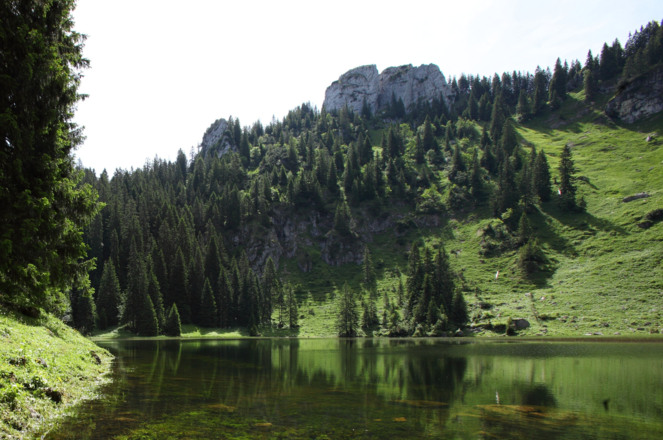 Bergtour Ettaler Manndl - Blick auf Solia See