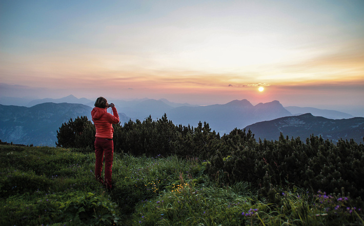 Sonnenuntergang am Stöhrhaus