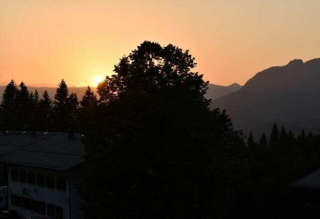 Sonnenuntergang Balkonblick