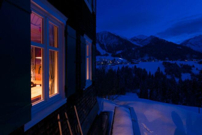 Altes Forsthaus - Ausblick bei Nacht