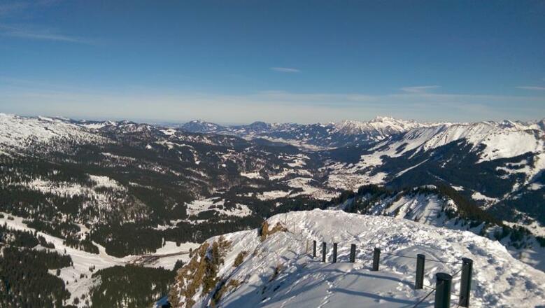 Blick Richtung Fischen vom Walmendinger Horn