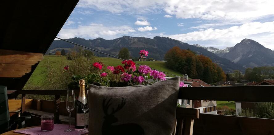 Blick vom Balkon