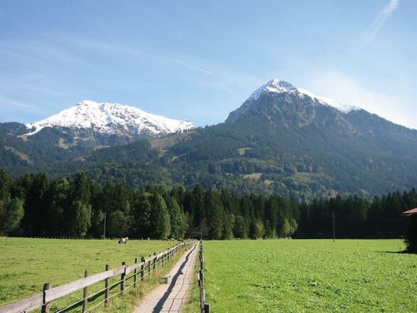 Wanderwege beginnen direkt am Haus