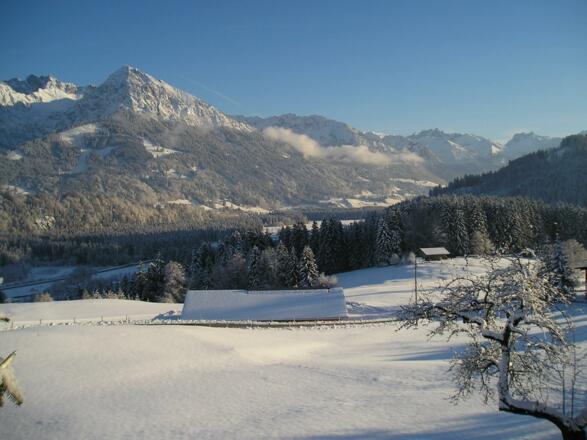 Aussicht Winter - Allgäu-Urlaub