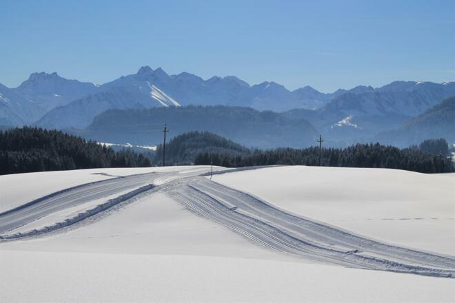 Gespurte Loipen und Winterwanderwege