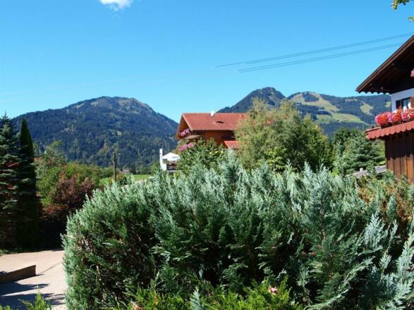 Allgäublick Ferienwohnung - Blick von der Terrasse