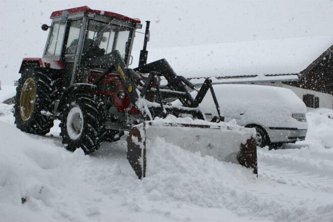Unser Schlüter ist auch unser Schneeräumer