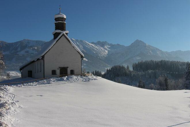 Die Kapelle ist das Wahrzeichen von Untermühlegg