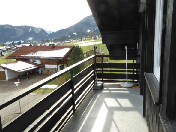 Balkon, Blick nach Süden