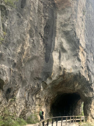 Tunnel der Straße auf den Salzberg im Echerntal