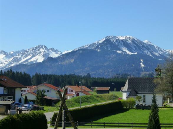 Aussicht vom Süd-Balkon in Wohnung 1