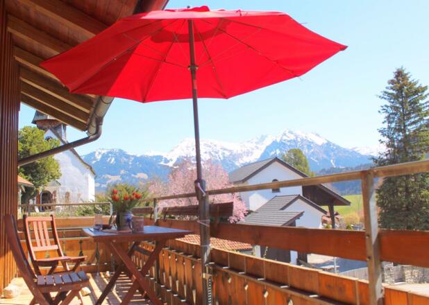 Ferienwohnung Sonnenstrahl - Balkon