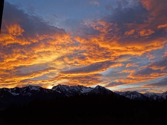Sonnenaufgang über den Allgäuer Alpen