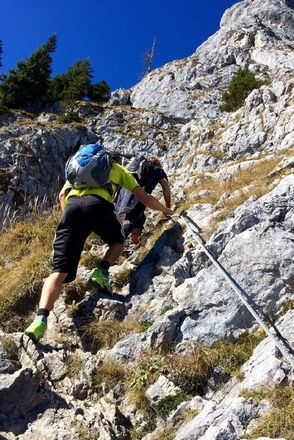Klettersteig zum Gipfel