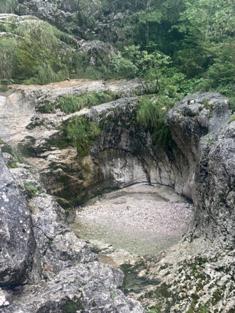 Kessel im Gletschergarten im Echerntal von Hallstatt