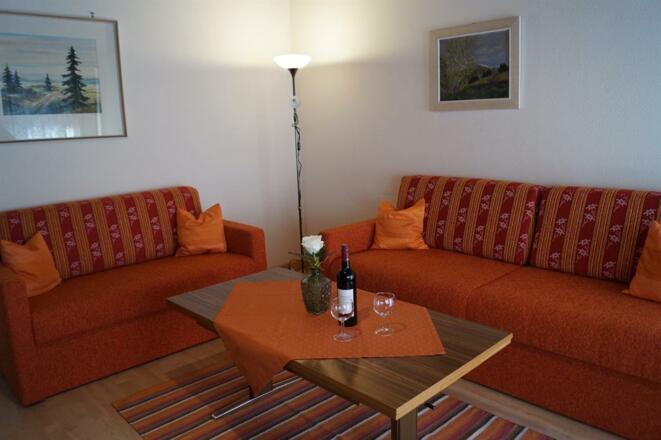 Wohnzimmer in der Ferienwohnung Anne