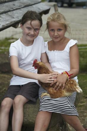 Kinder bei den Kleintieren 2