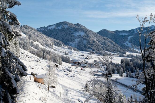 Blick auf Balderschwang vom Mittelstock Ostseite