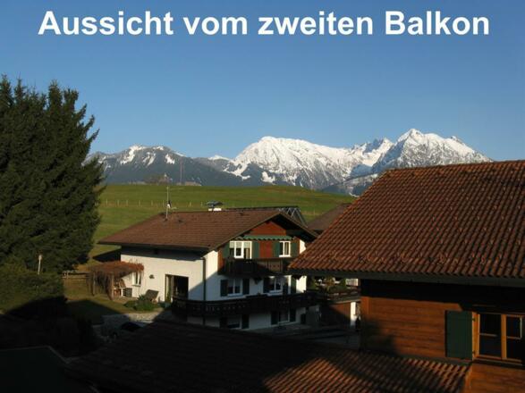 Aussicht vom Südostbalkon