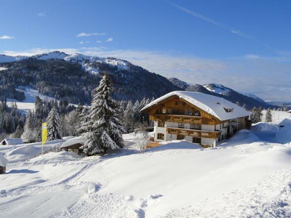 Ferienhof Almfrieden im Winter in Balderschwang