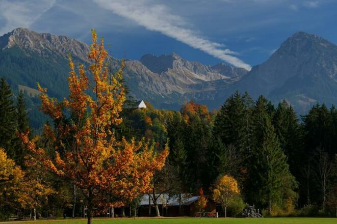 Terrasse Herbst