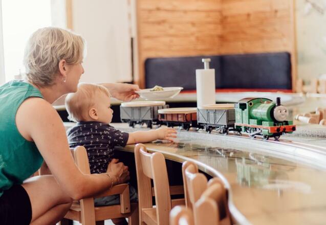 Froschis Dampfloktisch