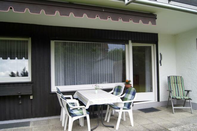 Terrasse der Ferienwohnung Anne