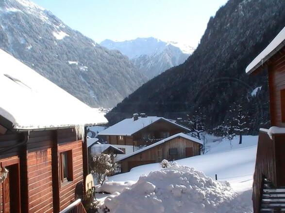 Ferienhaus Silvrettasicht - Aussicht Winter