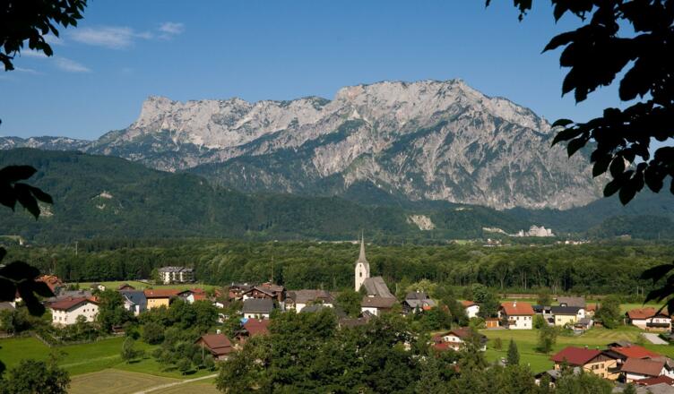 Ansicht Puch mit Untersberg