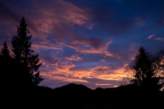 Abendstimmung vom Mittelstock Ostseite