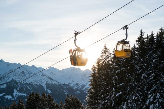 Skifahren mit der Hörnerbahn Bolsterlang