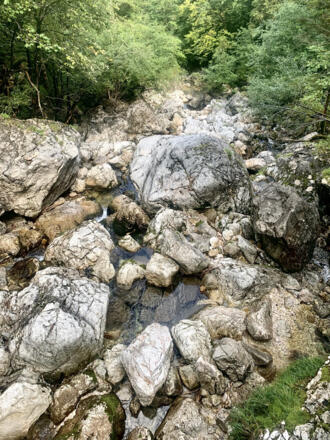 Steine im Gletschergarten im Echerntal