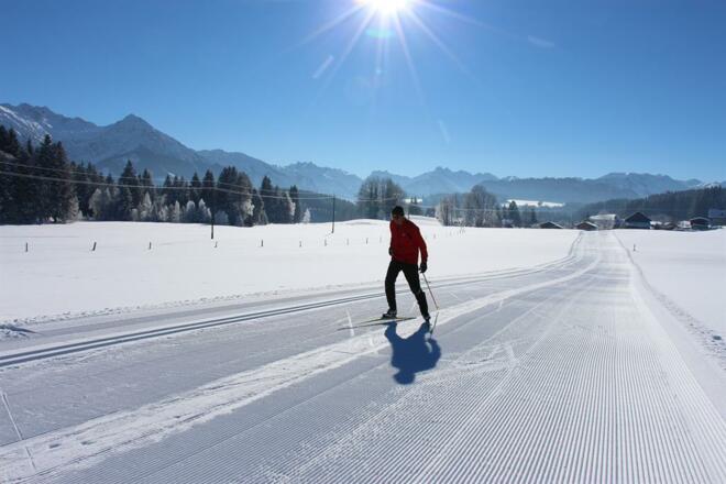 Langlaufloipe in Untermühlegg, 200 m vom Haus