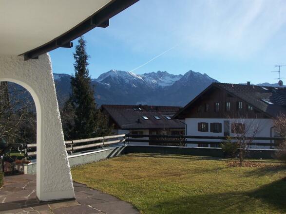 Bergblick von der Terrasse