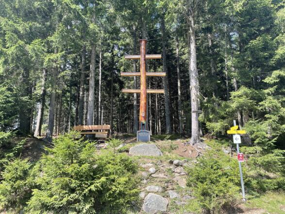 Weggabelung beim Wetterkreuz